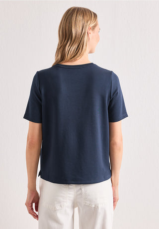 Shirt With Deco Tape | Darkest Blue