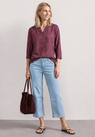 Printed Jersey Shirt  | Blush Berry
