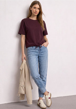 Silk Look Shirt | Rustic Rouge