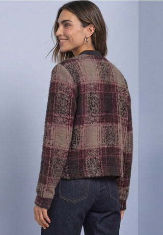 Multi Colour Fluffy Jacket | Black Coffee