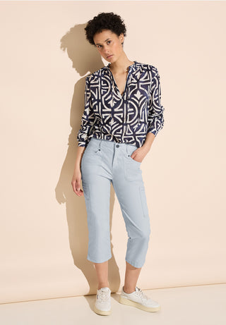 Kodak Cropped Trousers | Icy Blue