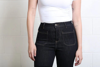 Abigail Wide Leg Jean | Raw Wash