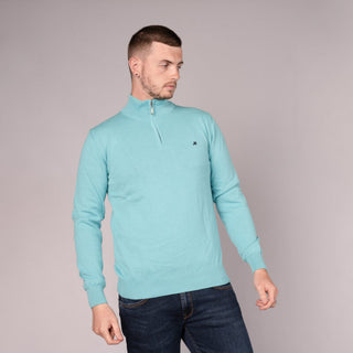 Altis 1/2 Zip Knit Turquoise