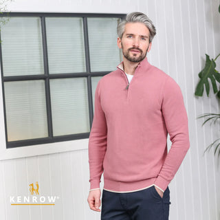 Arlo Half Zip | Salmon