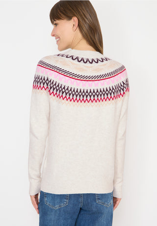 Fairisle Jumper | Eggshell Melange
