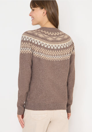 Fairisle Jumper | Chocolate Mousse Melange