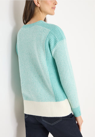 Mouline Round Neck | Light Foam Blue
