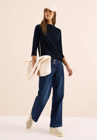 Funnel Neck Top  | Urban Dark