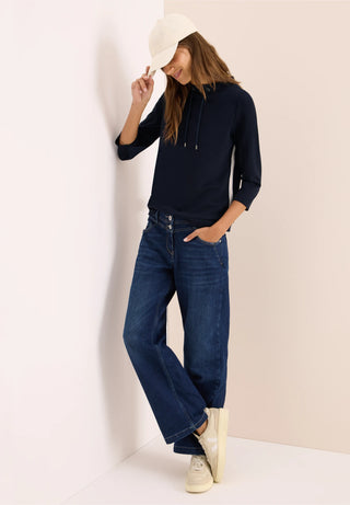 Funnel Neck Top  | Urban Dark