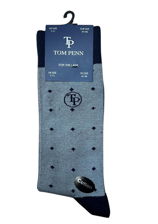 Tom Penn Socks Grey Diamond