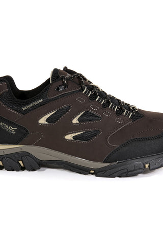 Men's Holcombe Waterproof Low Walking Shoes Peat Gold Fawn