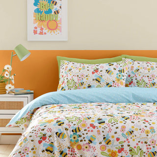 Buzzy Bee Duvet Cover Ochre