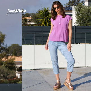 Cassidy Mom Jean | Ice Blue