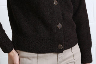 Claire Cardigan | Dark Brown