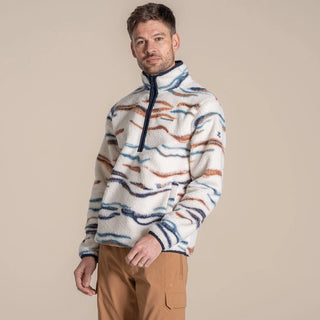 Rawthey Half Zip Fleece | Ecru / Winterstorm