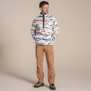 Rawthey Half Zip Fleece | Ecru / Winterstorm