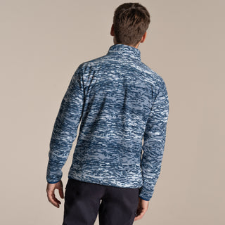 Men's National Trust Irt Half Zip Fleece | Juniper Berry Print