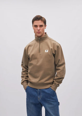 Conrad Half Zip | Walnut Bark