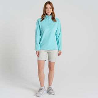 Women's Miska Half Zip Fleece | Aqua Sky