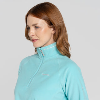 Women's Miska Half Zip Fleece | Aqua Sky