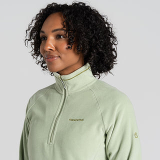 Women's Miska Half Zip Fleece | Bud Green