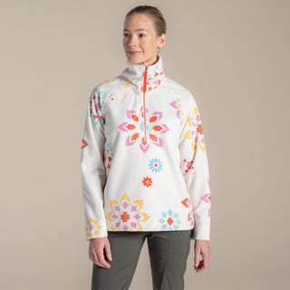 Women's Annjela Half Zip Fleece | Floral Print