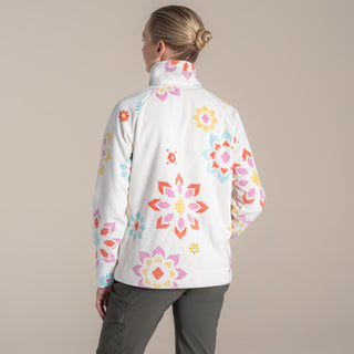 Women's Annjela Half Zip Fleece | Floral Print