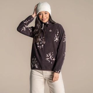 Reedmace Half Zip Fleece | Wenge Brown