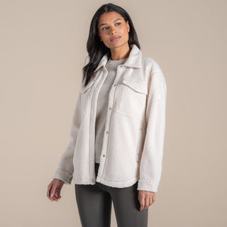 Women's Ribwort Overshirt | Ecru
