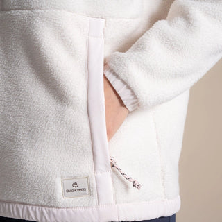 Sanaa Half Zip Fleece | Ecru