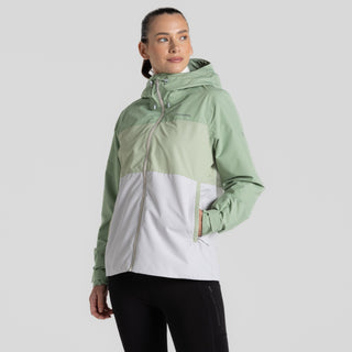 Womens' Kora Waterproof Jacket Deep Bud Green / Bud Green / Lunar Grey