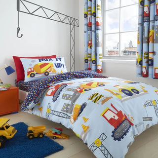Construction Duvet Cover Set | Blue