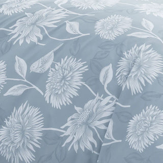 Chrysanthemum Duvet Cover Blue