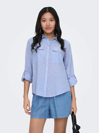 Wendy Long Sleeve Shirt | Cashmere Blue