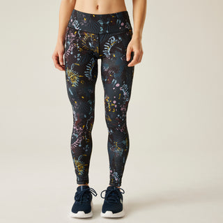 Women's Influential Leggings | Black Energetic Print