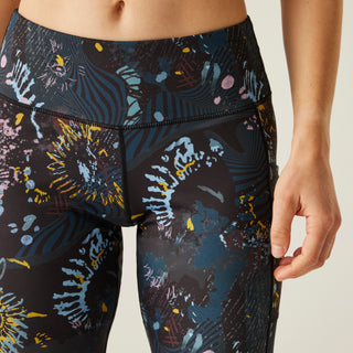 Women's Influential Leggings | Black Energetic Print