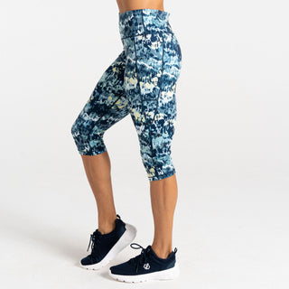 Women's Influential II 3/4 Leggings | Mist Dash Print