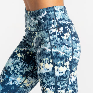 Women's Influential II 3/4 Leggings | Mist Dash Print