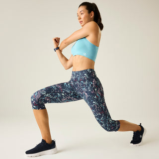 Women's Influential 3/4 Leggings | Abstract Bloom Print