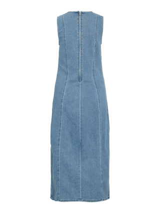 Winona Sleeveless Denim Dress | Light Blue Denim