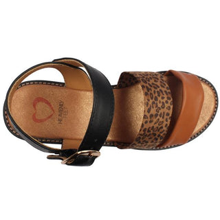 Fleur Sandal | Black Leopard