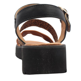 Fleur Sandal | Black Leopard