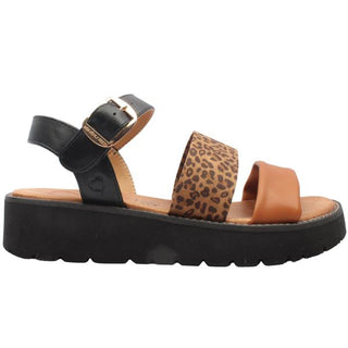 Fleur Sandal | Black Leopard