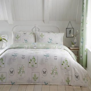 Floral Garden Duvet Cover Green