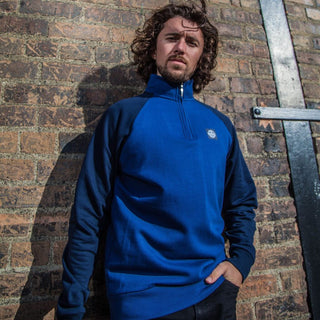 Gazi 1/2 Zip | Mid Blue Navy