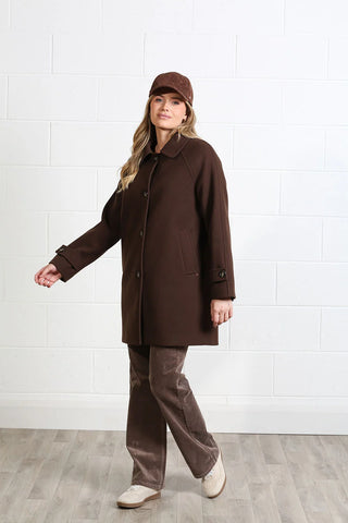 Georgia Coat  | Chocolate Brown
