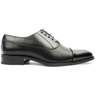 Oxford Toe Cap Tie Shoe | Black