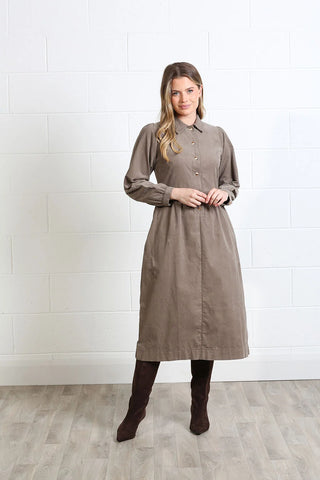 Hazel Shirt Dress | Biscuit