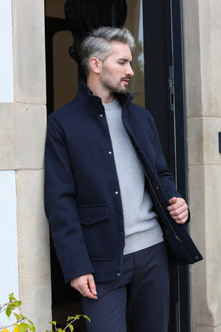 Huxley Coat | Navy