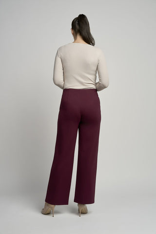 Button Feature Trouser | Dusty Port